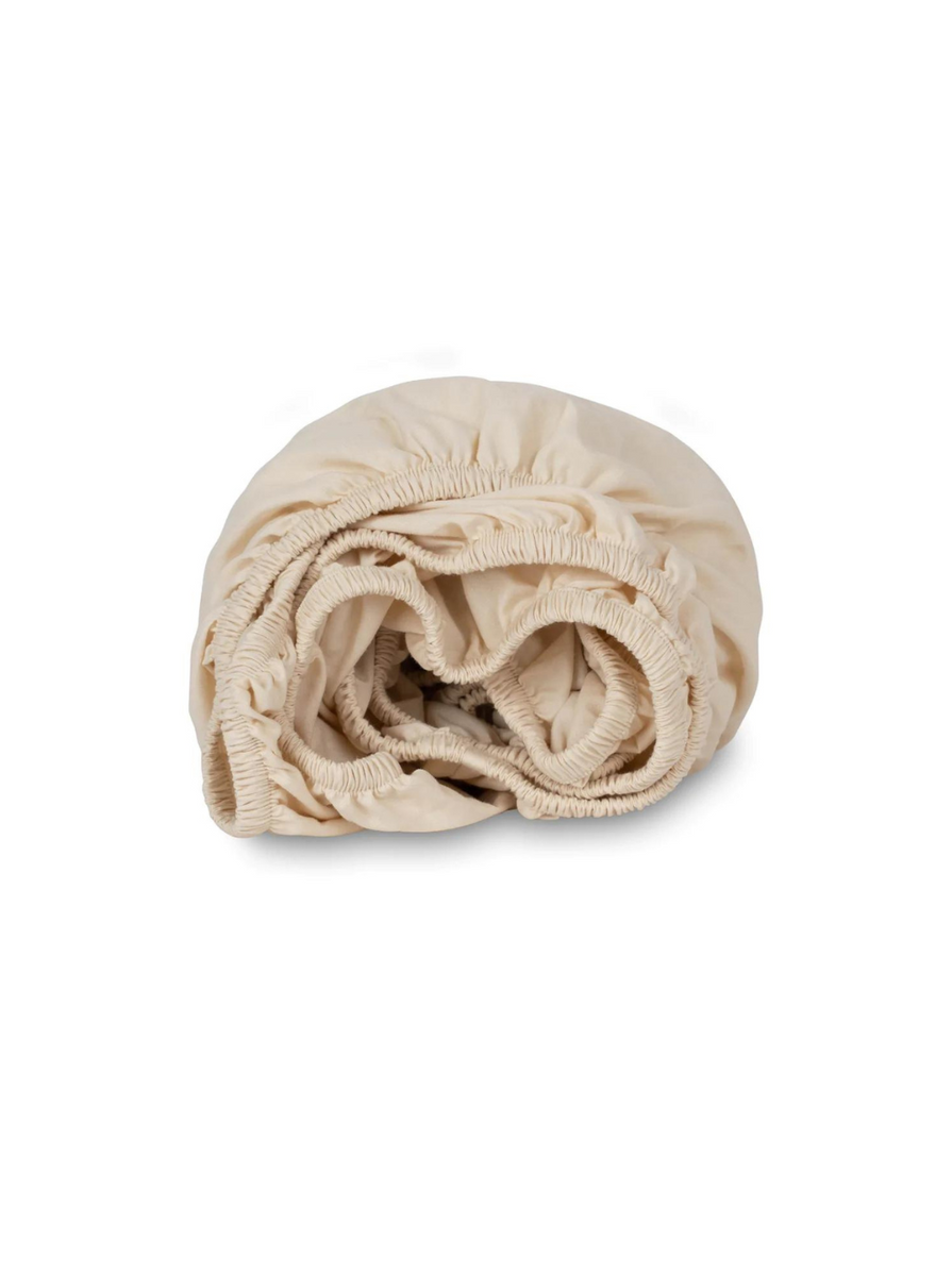 Relaxed Percale Deep Fitted Sheet - Oatmeal
