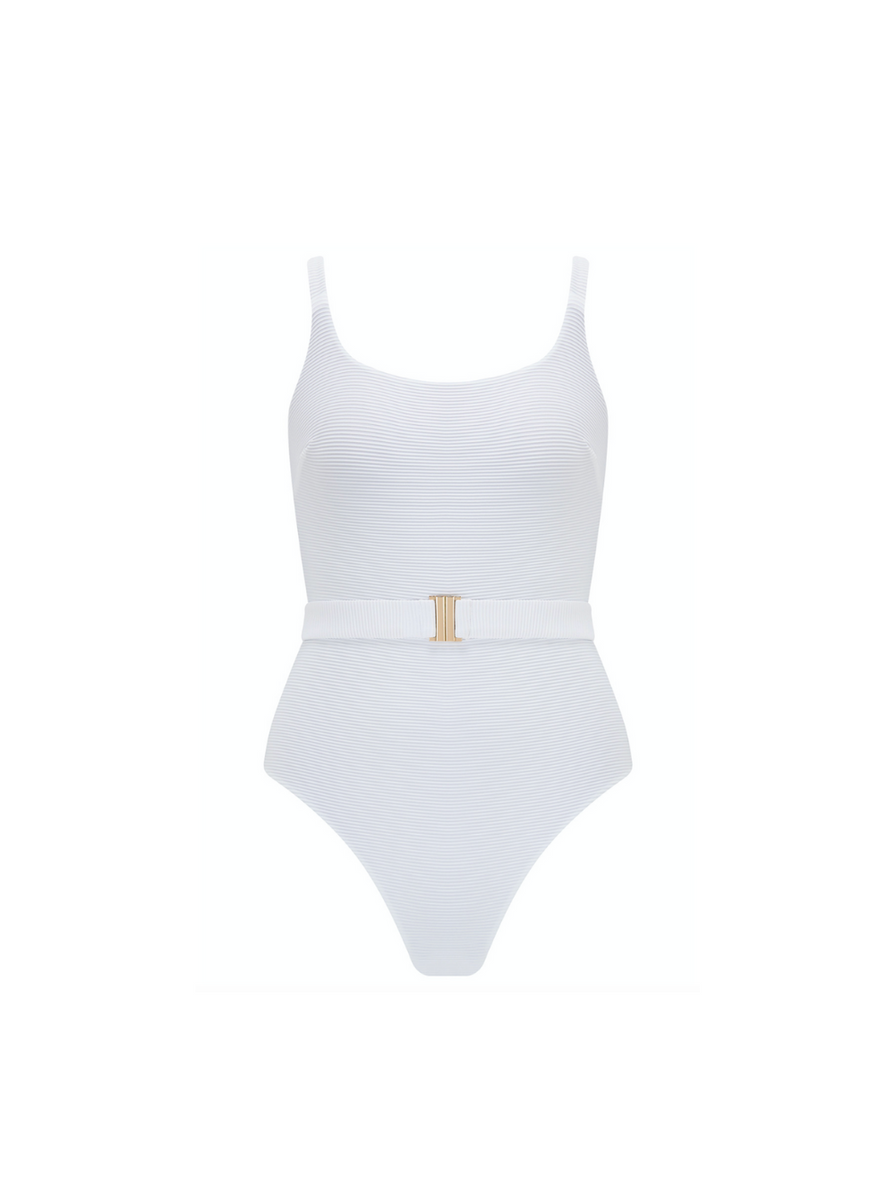 Elle Reversible One Piece in White Seagrass