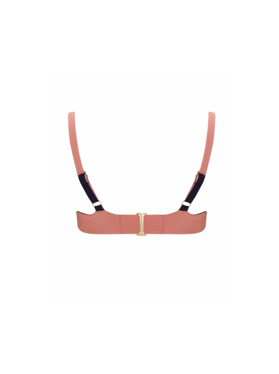 Celine Reversible Bikini Bra in Azura Rose