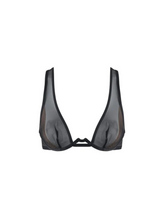 Load image into Gallery viewer, Plunge Bra in Sheer Tulle - Black

